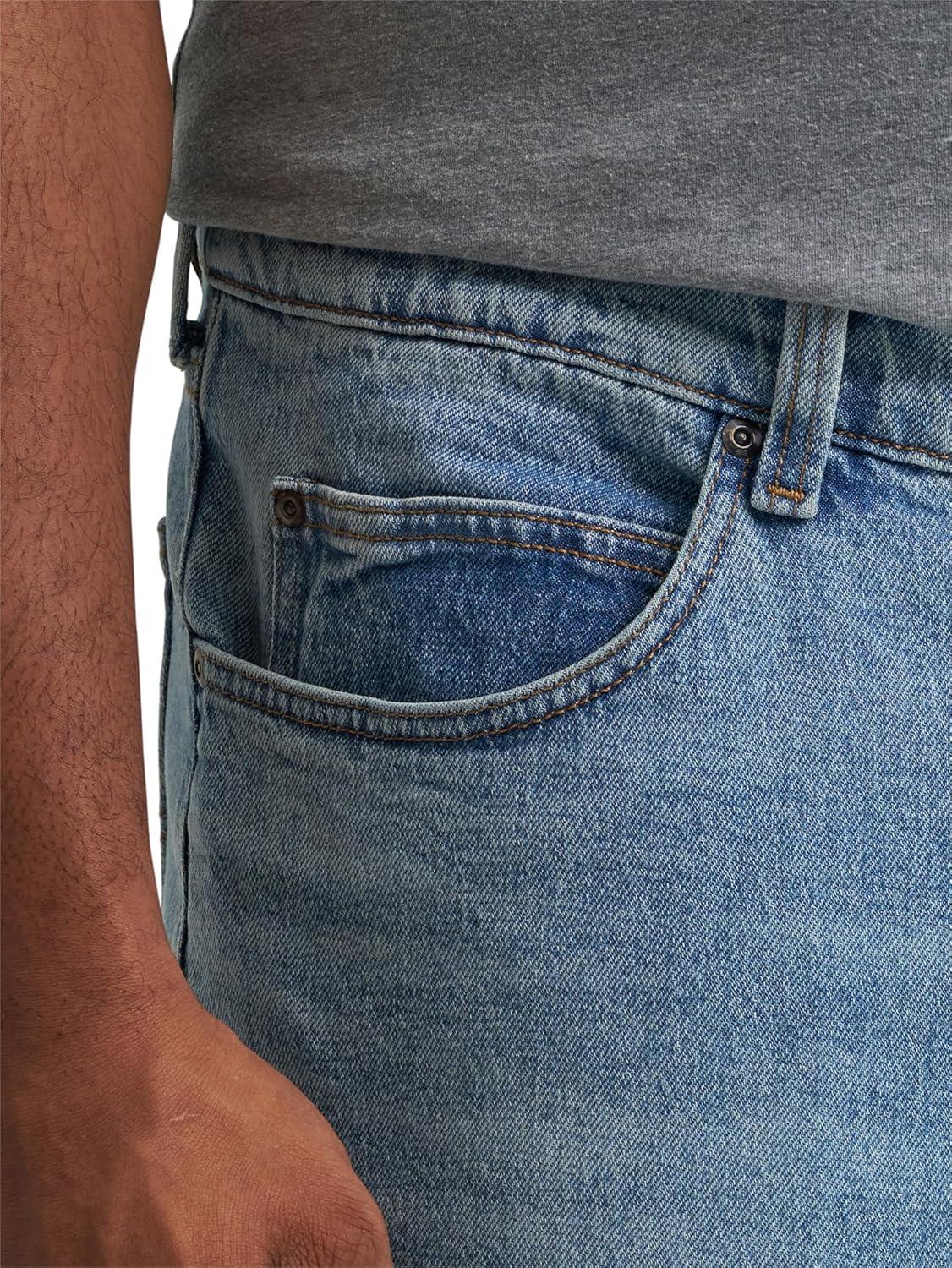 imageLee Mens Big amp Tall Legendary Relaxed Straight JeanIcey Blue