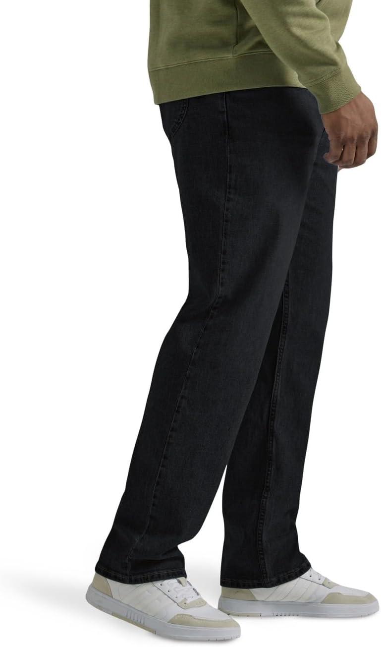 imageLee Mens Big amp Tall Legendary Relaxed Straight JeanOverdye Black