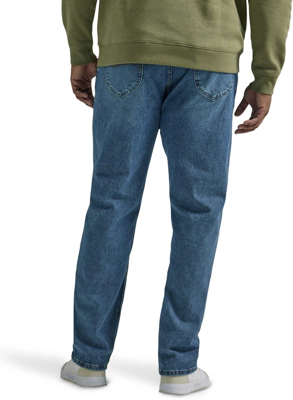 imageLee Mens Big amp Tall Legendary Relaxed Straight JeanTrue Blue