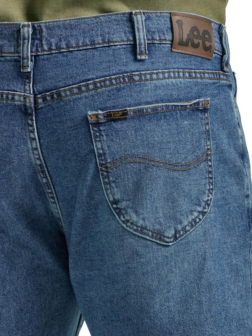 imageLee Mens Big amp Tall Legendary Relaxed Straight JeanTrue Blue