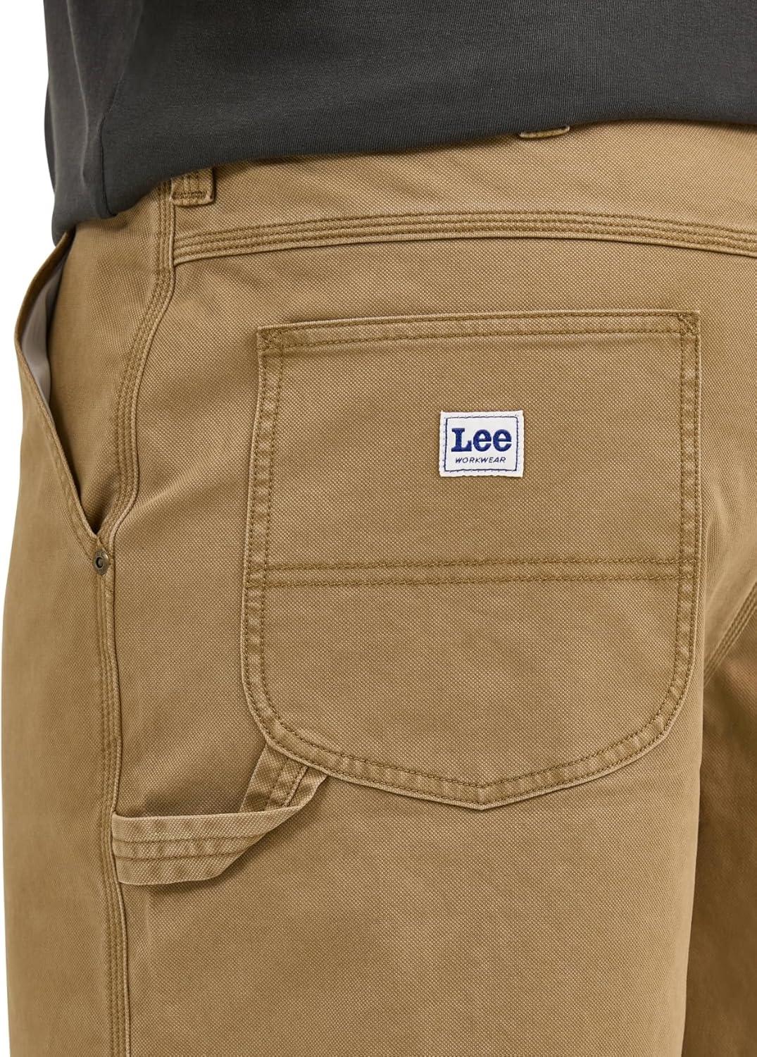 imageLee Mens Big amp Tall Legendary Workwear Carpenter ShortDark Khaki