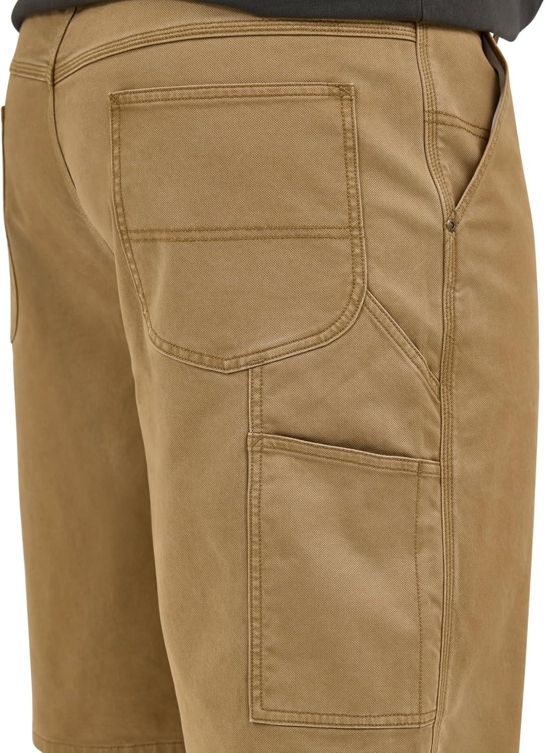 imageLee Mens Big amp Tall Legendary Workwear Carpenter ShortDark Khaki