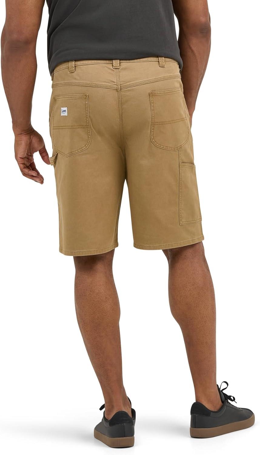 imageLee Mens Big amp Tall Legendary Workwear Carpenter ShortDark Khaki