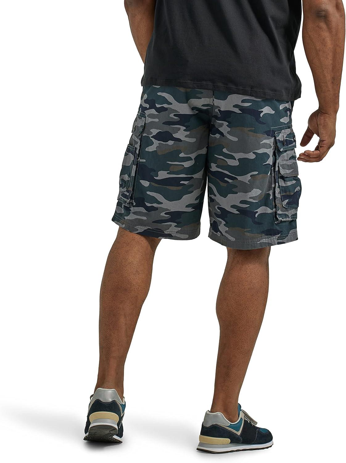 imageLee Mens Big amp Tall New Belted Wyoming Cargo ShortBlack Camo