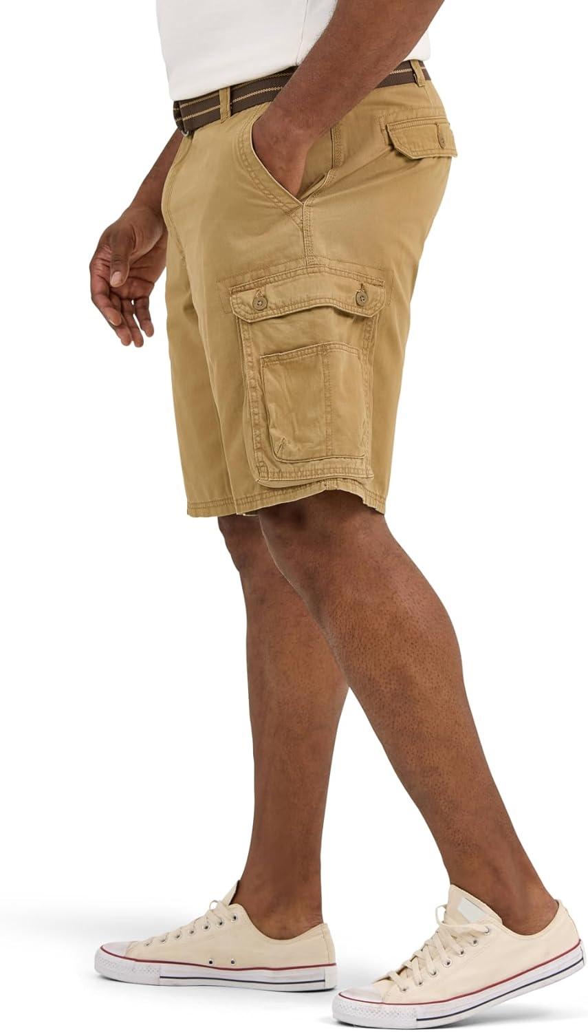imageLee Mens Big amp Tall New Belted Wyoming Cargo ShortBourbon