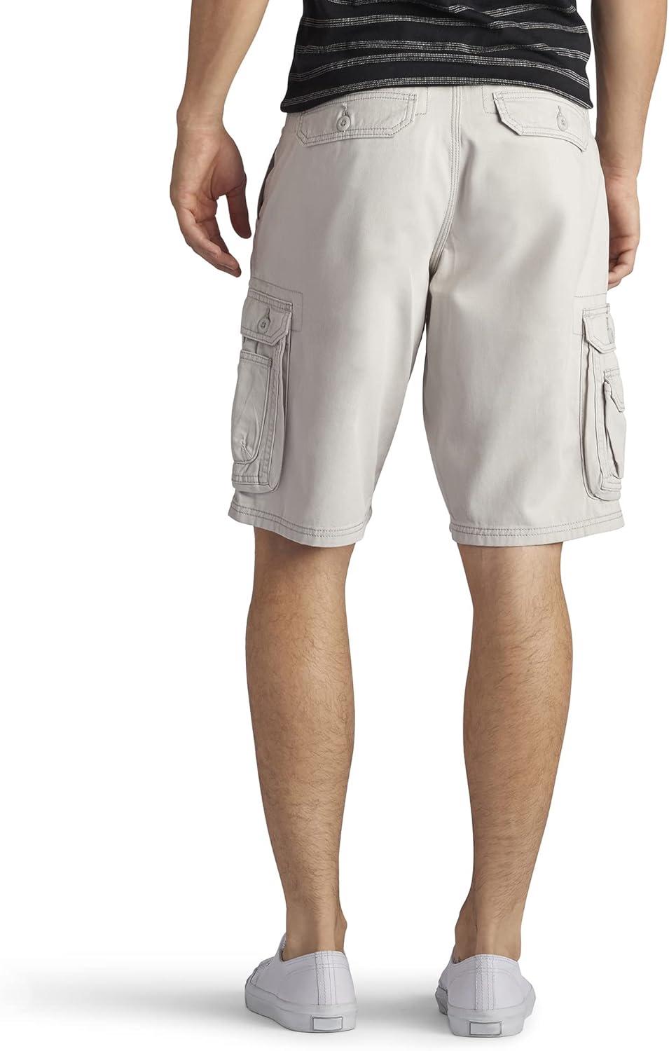 imageLee Mens Big amp Tall New Belted Wyoming Cargo ShortCadet Gray