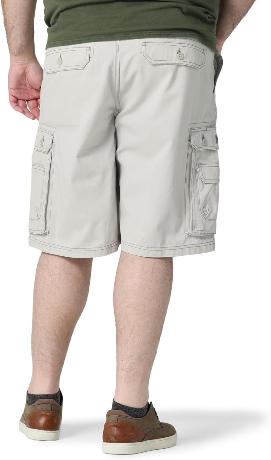 imageLee Mens Big amp Tall New Belted Wyoming Cargo ShortCadet Light Gray