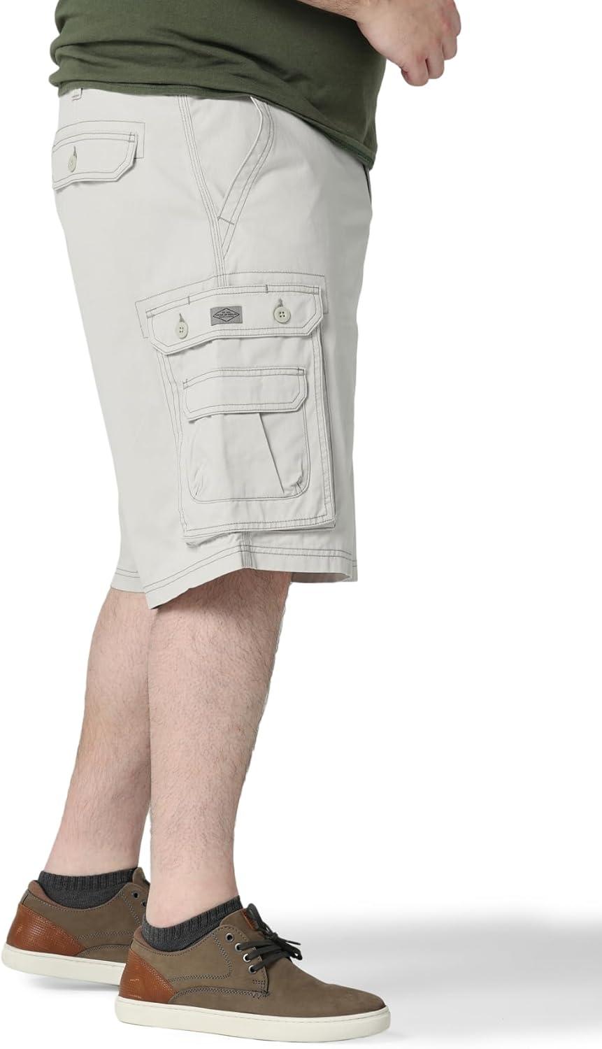 imageLee Mens Big amp Tall New Belted Wyoming Cargo ShortCadet Light Gray