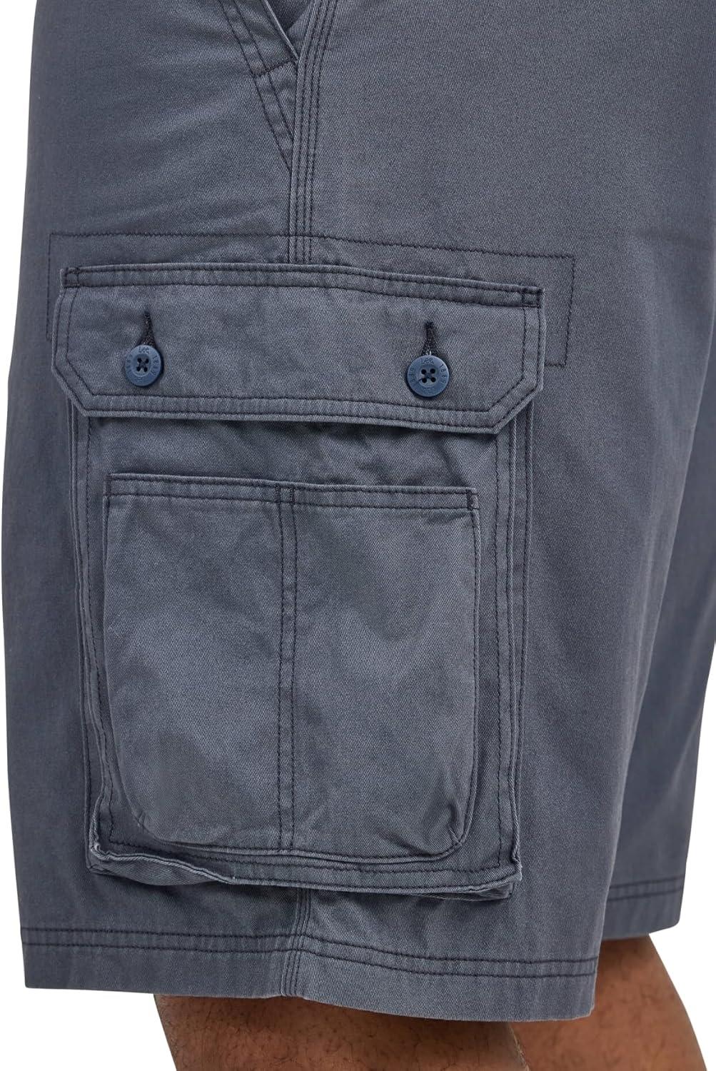 imageLee Mens Big amp Tall New Belted Wyoming Cargo ShortSporting Blue