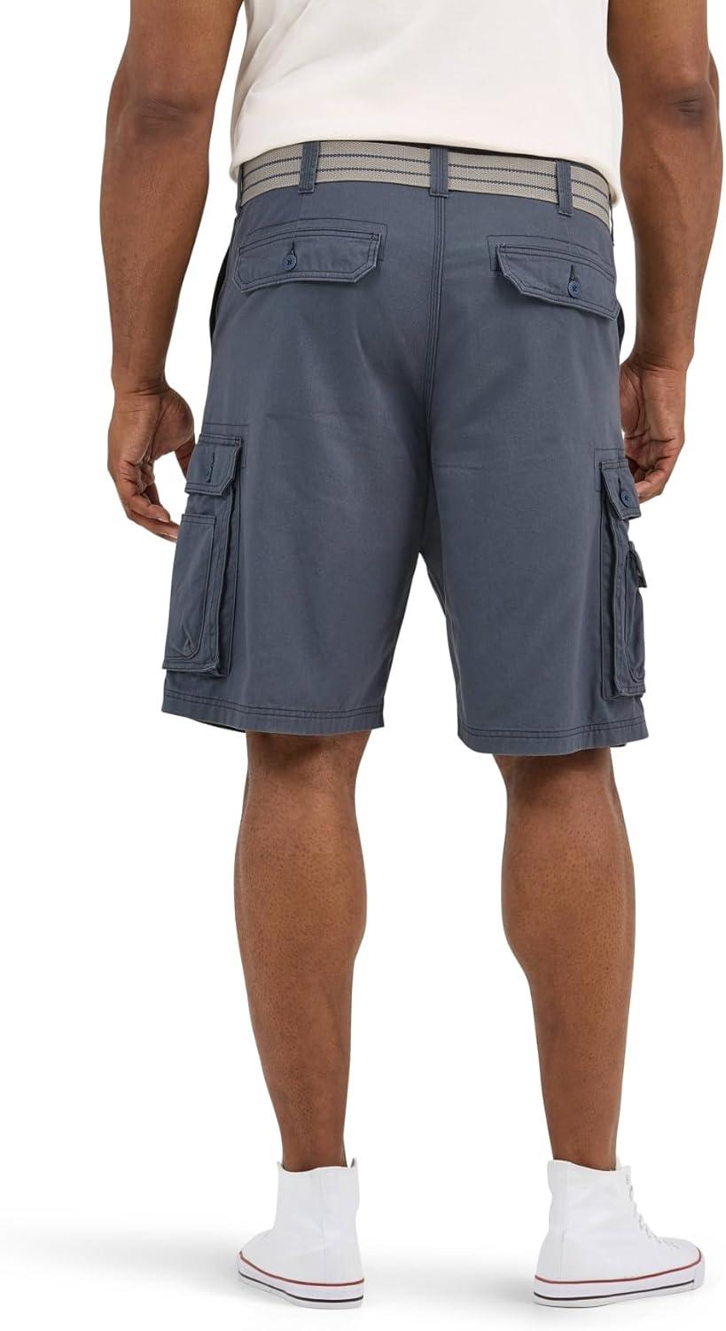 imageLee Mens Big amp Tall New Belted Wyoming Cargo ShortSporting Blue