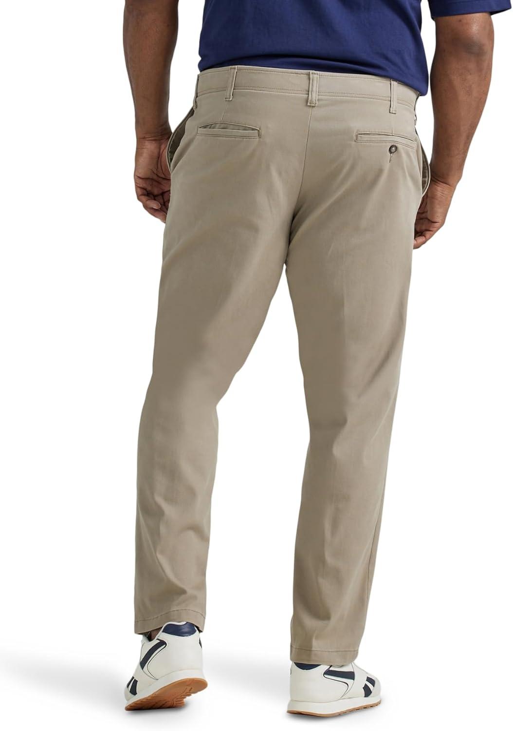 imageLee Mens Big amp Tall Performance Series Extreme Comfort Relaxed PantKhaki