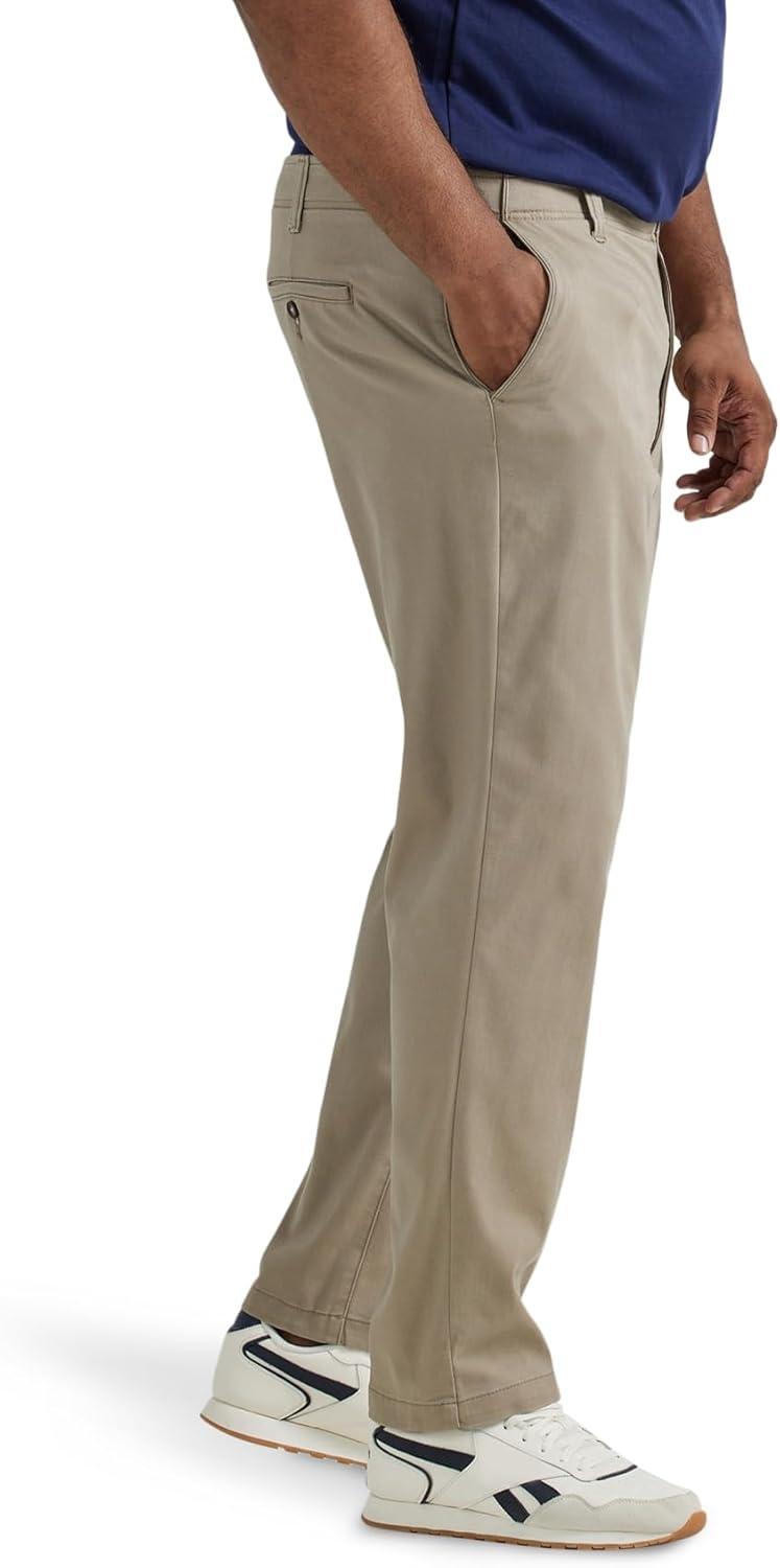 imageLee Mens Big amp Tall Performance Series Extreme Comfort Relaxed PantKhaki