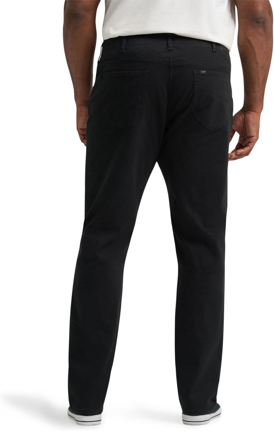 imageLee Mens Big amp Tall Performance Series Extreme Motion Straight Fit Tapered Leg JeanBlack