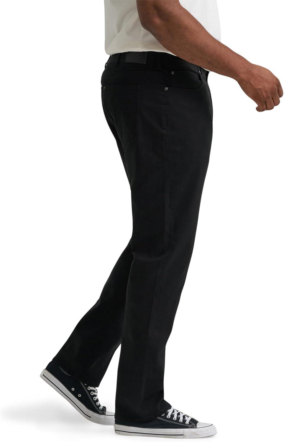 imageLee Mens Big amp Tall Performance Series Extreme Motion Straight Fit Tapered Leg JeanBlack