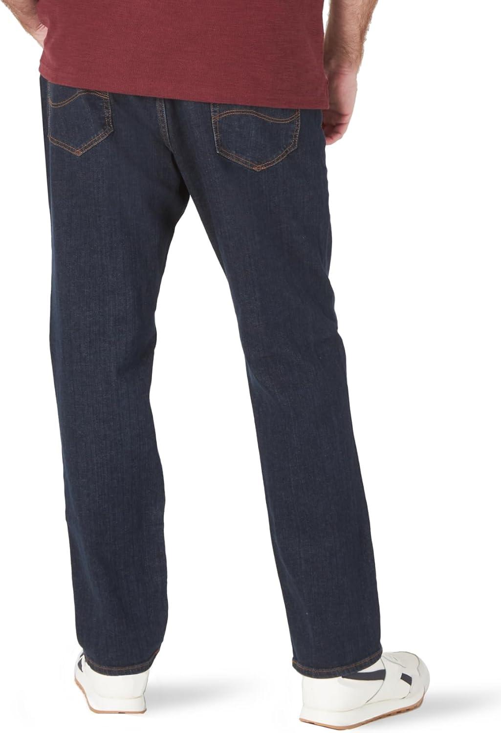 imageLee Mens Big amp Tall Performance Series Extreme Motion Straight Fit Tapered Leg JeanNight Owl