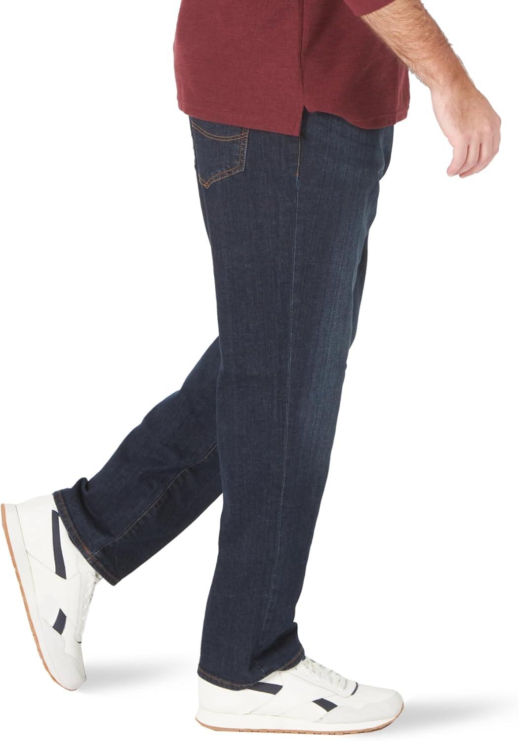 imageLee Mens Big amp Tall Performance Series Extreme Motion Straight Fit Tapered Leg JeanNight Owl