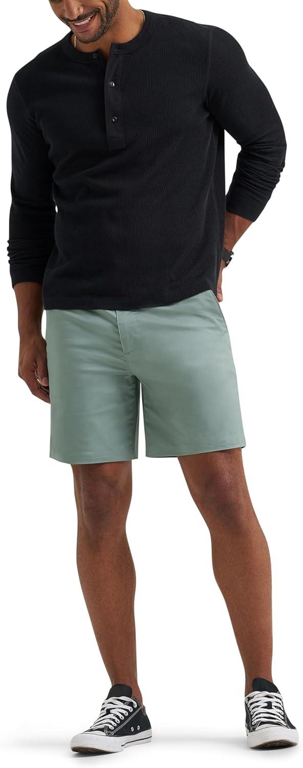 imageLee Mens Extreme Motion 7 Flat Front ShortDesert Sage
