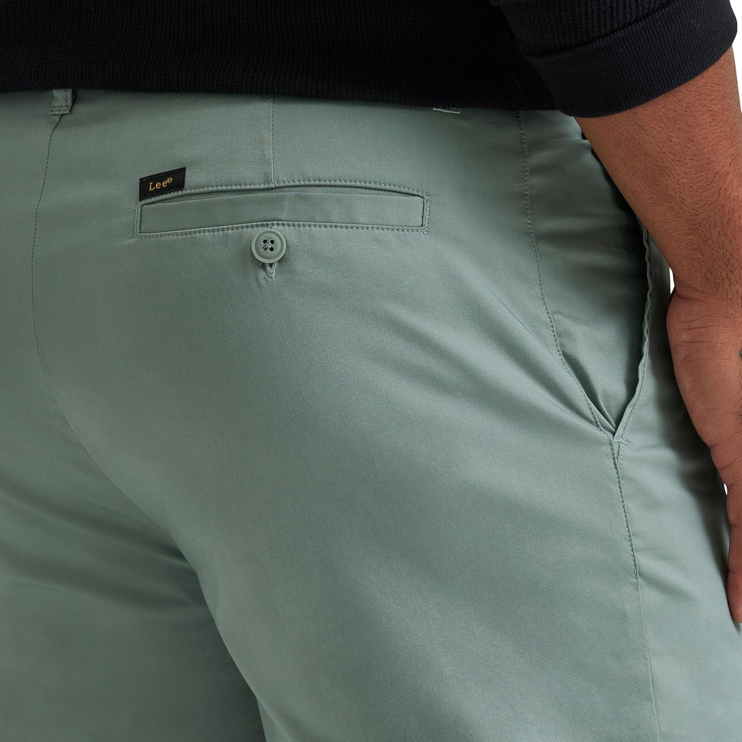 imageLee Mens Extreme Motion 7 Flat Front ShortDesert Sage