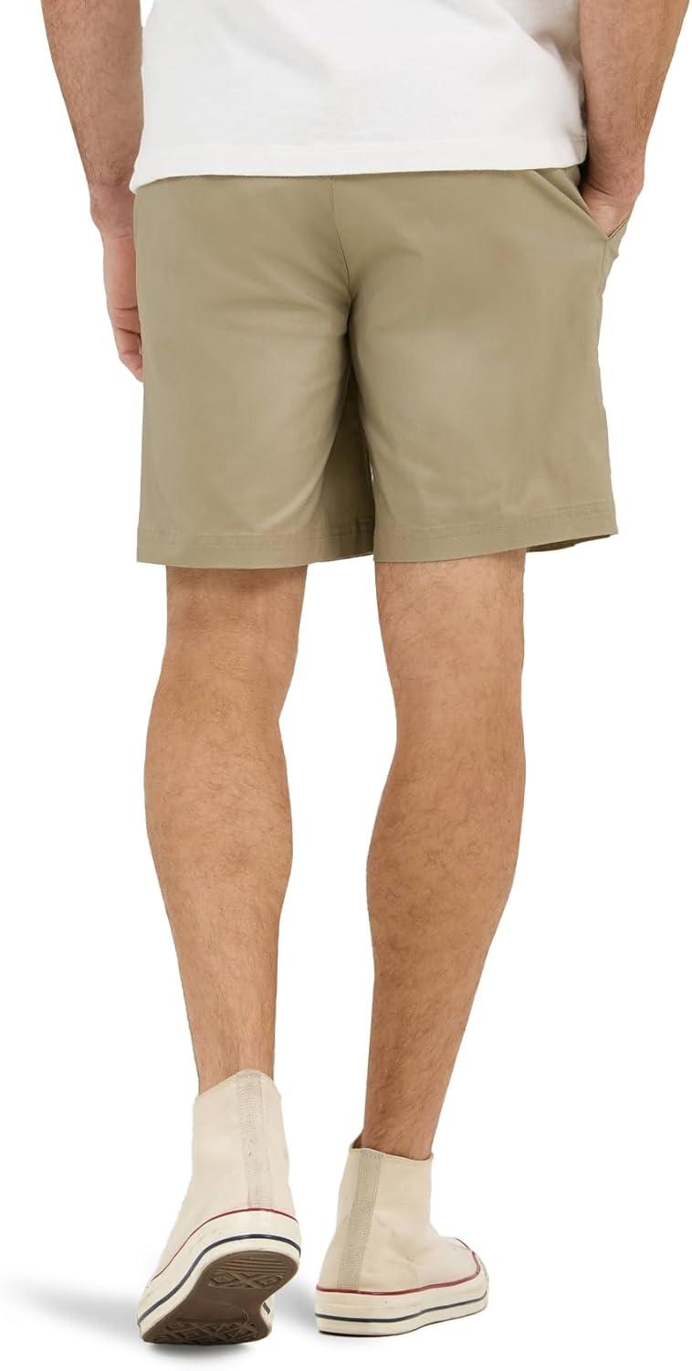 imageLee Mens Extreme Motion 7 Flat Front ShortKansas City Khaki