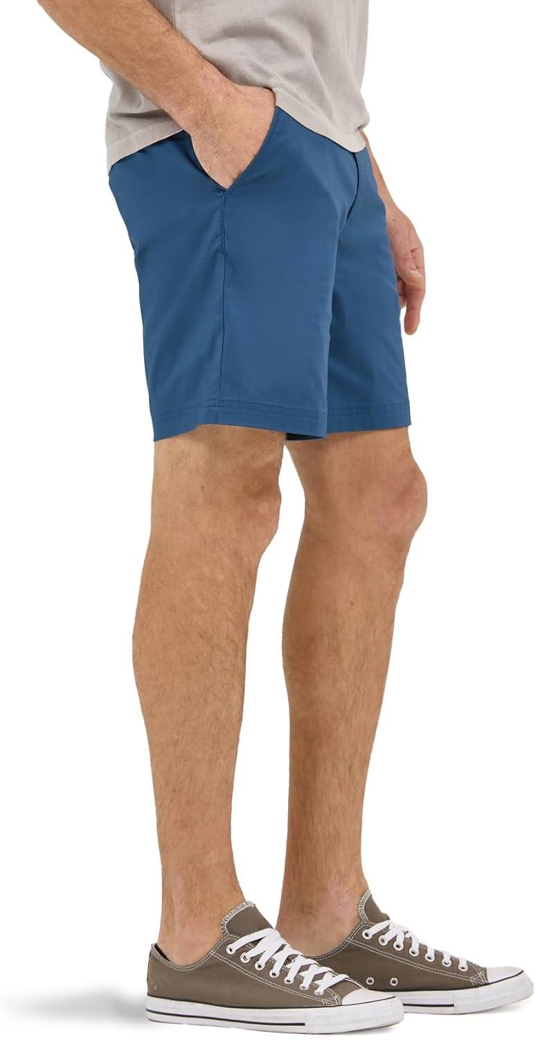 imageLee Mens Extreme Motion 7 Flat Front ShortOrion Blue