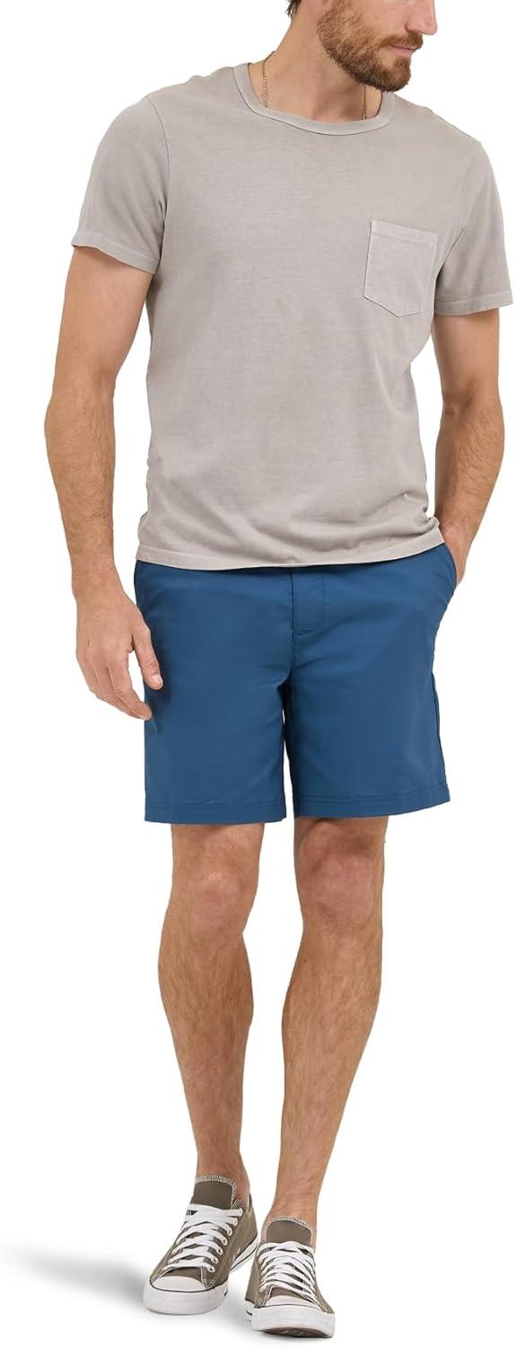 imageLee Mens Extreme Motion 7 Flat Front ShortOrion Blue