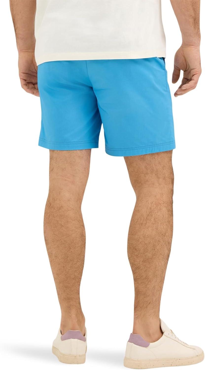 imageLee Mens Extreme Motion 7 Flat Front ShortStream Blue
