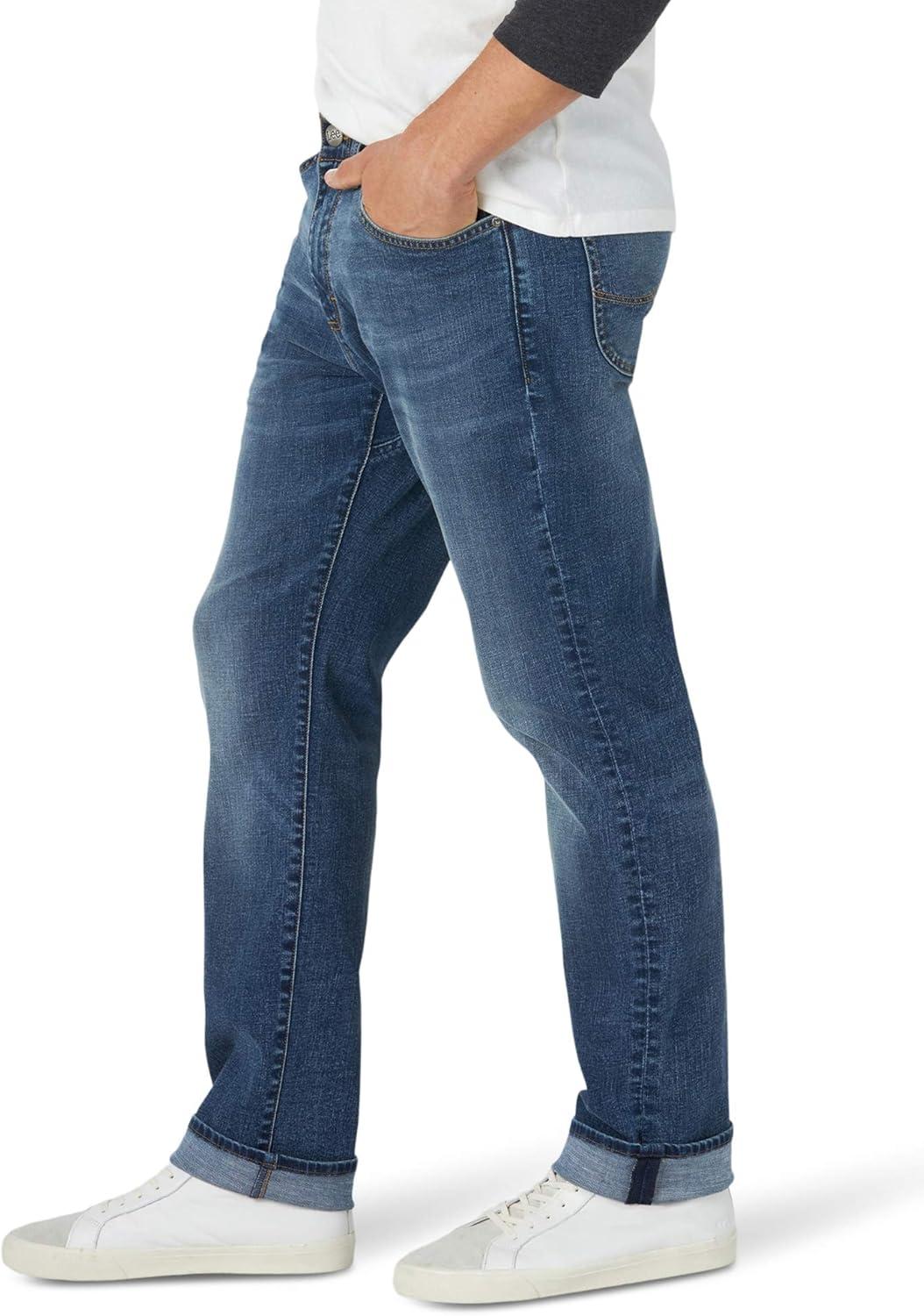imageLee Mens Extreme Motion Athletic Taper JeanWipeout