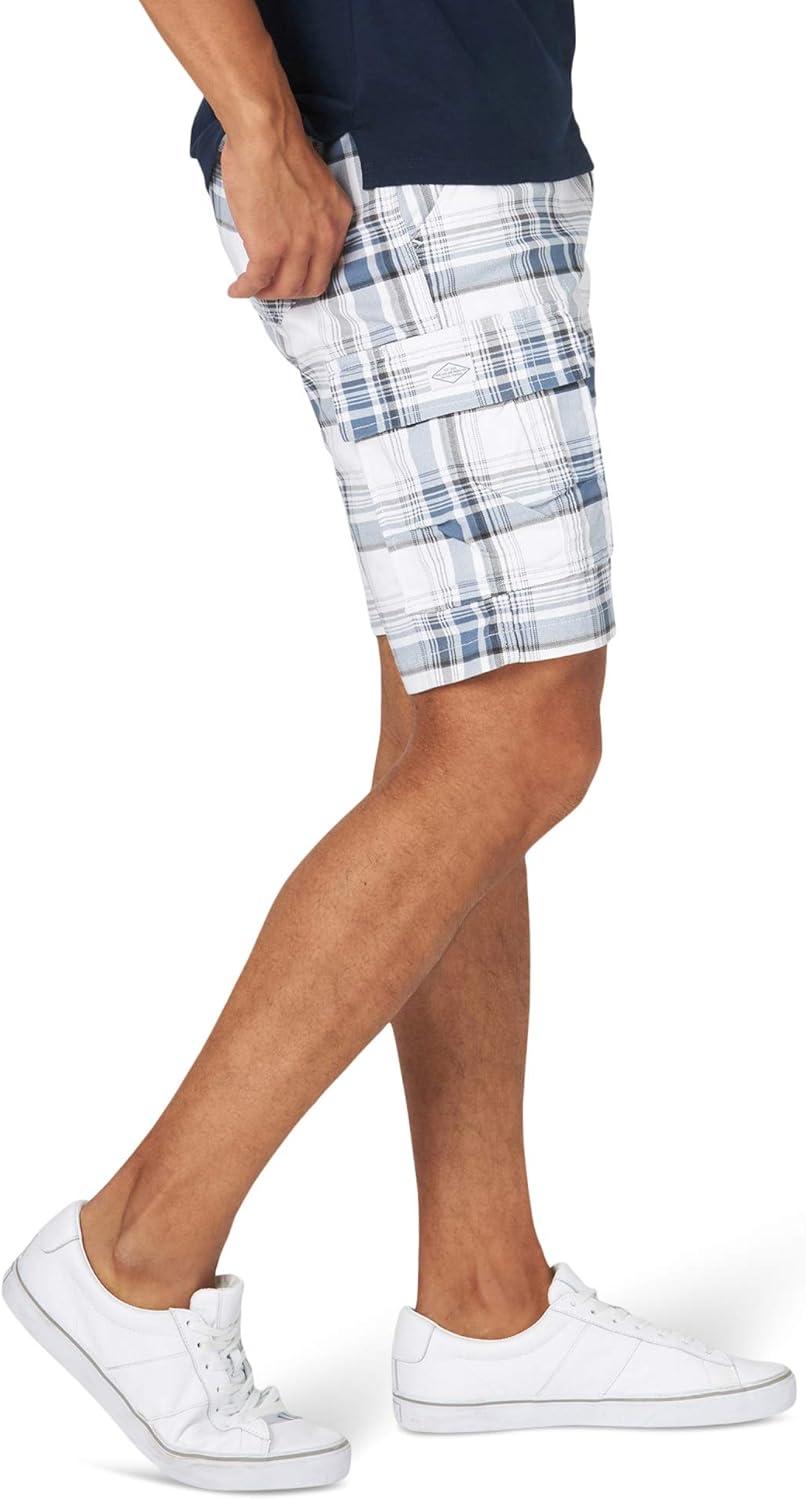 imageLee Mens Extreme Motion Carolina Cargo ShortBlue Merle Plaid
