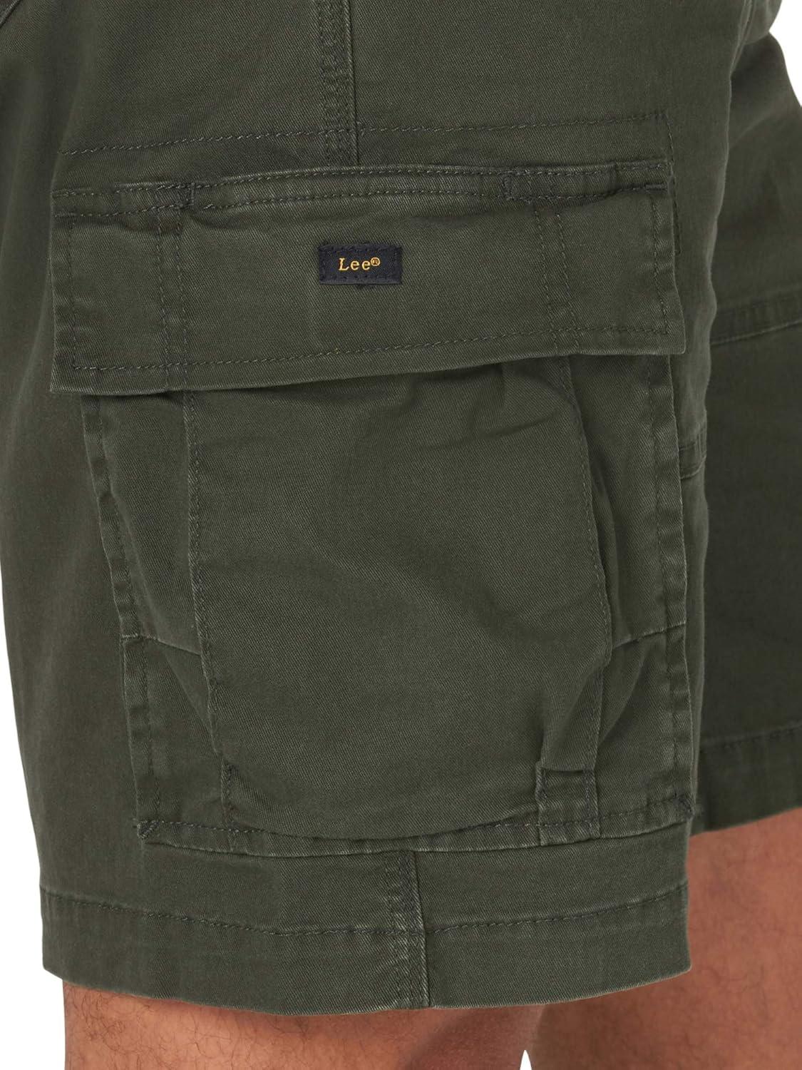 imageLee Mens Extreme Motion Carolina Cargo ShortFrontier Olive