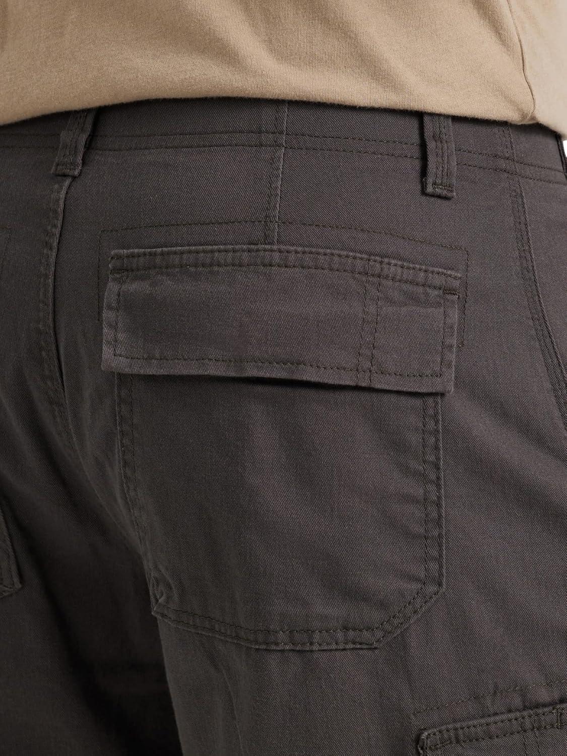 imageLee Mens Extreme Motion Carolina Cargo ShortMortar Gray