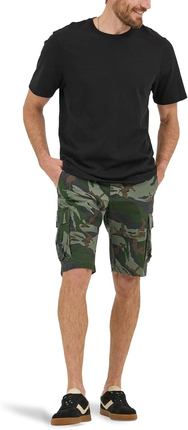 imageLee Mens Extreme Motion Carolina Cargo ShortOlive Macon Camo Ripstop