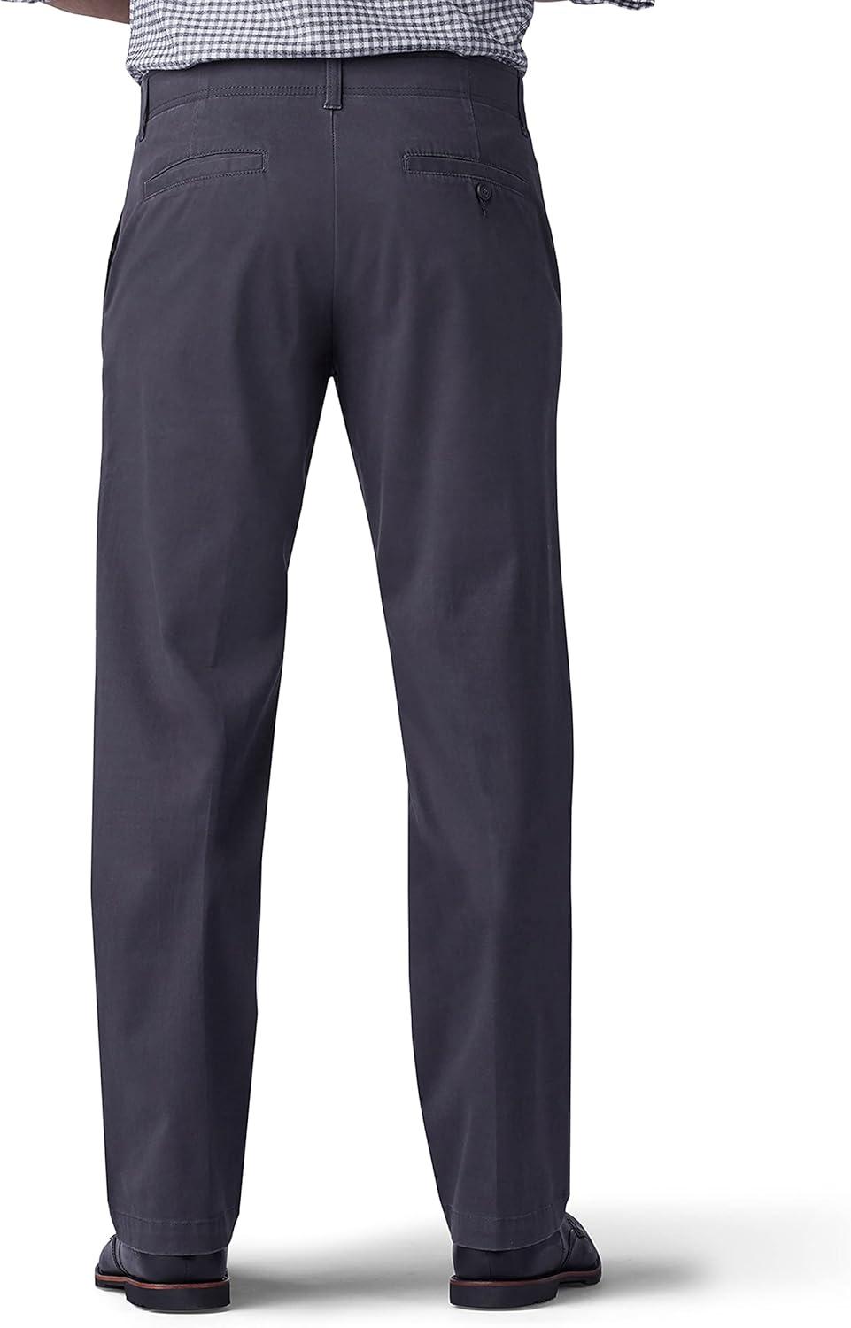 imageLee Mens Extreme Motion Flat Front Regular Straight PantCharcoal