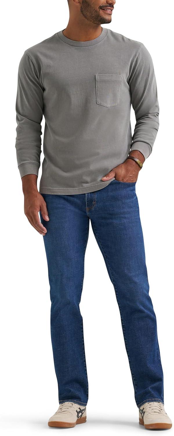 imageLee Mens Extreme Motion Regular Straight Jean with Cool TempStronghold