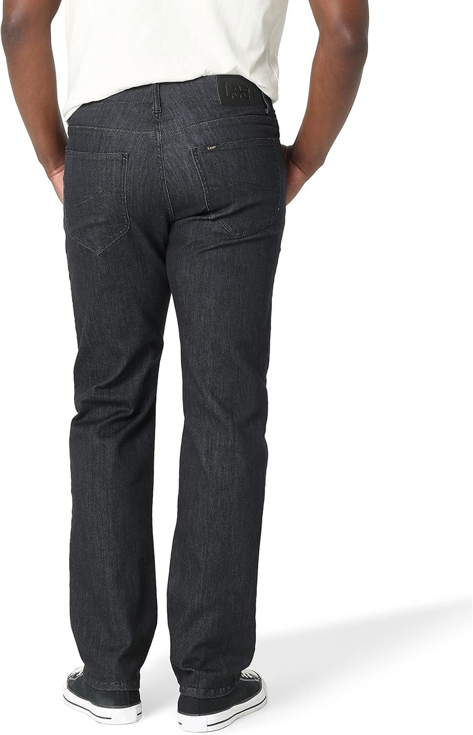 imageLee Mens Extreme Motion Regular Straight JeanBlack