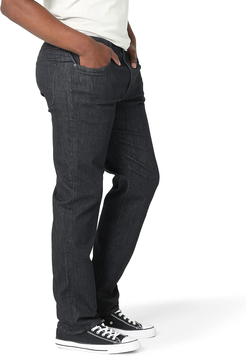 imageLee Mens Extreme Motion Regular Straight JeanBlack