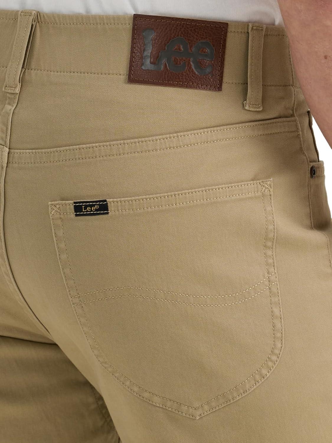 imageLee Mens Extreme Motion Regular Straight JeanKansas City Khaki Twill