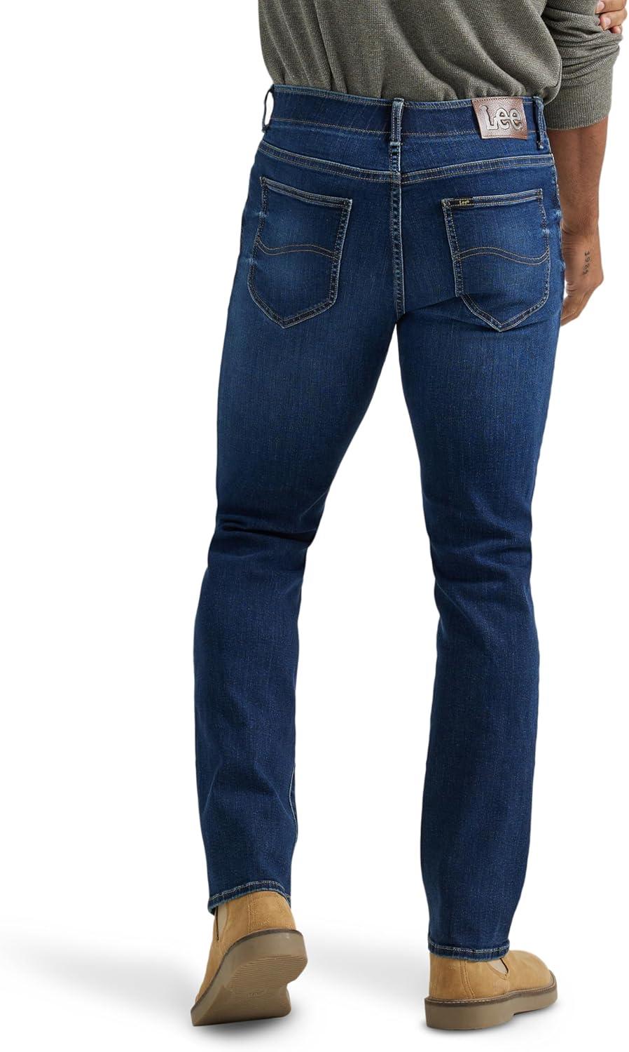 imageLee Mens Extreme Motion Regular Straight JeanNight Owl
