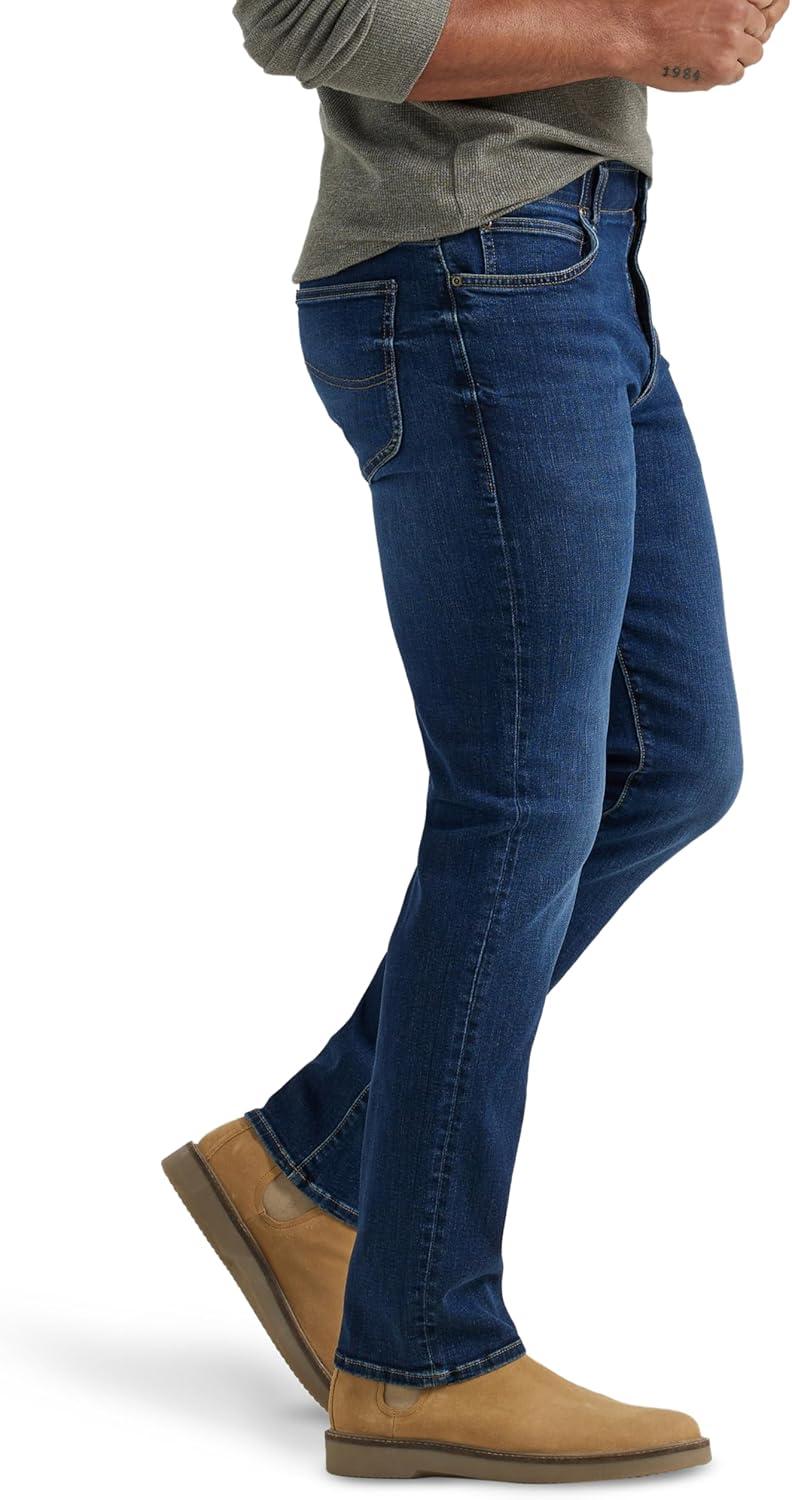 imageLee Mens Extreme Motion Regular Straight JeanNight Owl