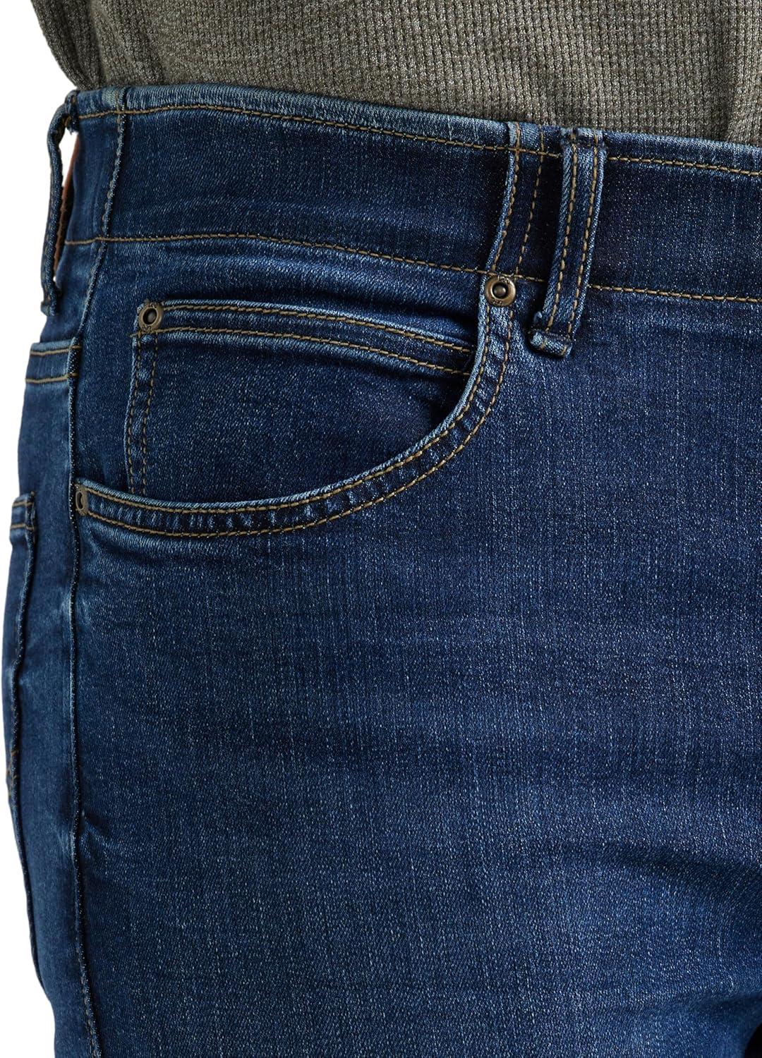 imageLee Mens Extreme Motion Regular Straight JeanNight Owl