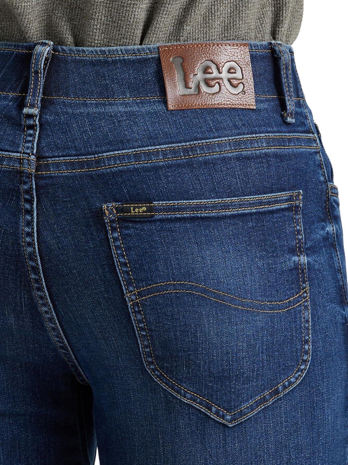imageLee Mens Extreme Motion Regular Straight JeanNight Owl