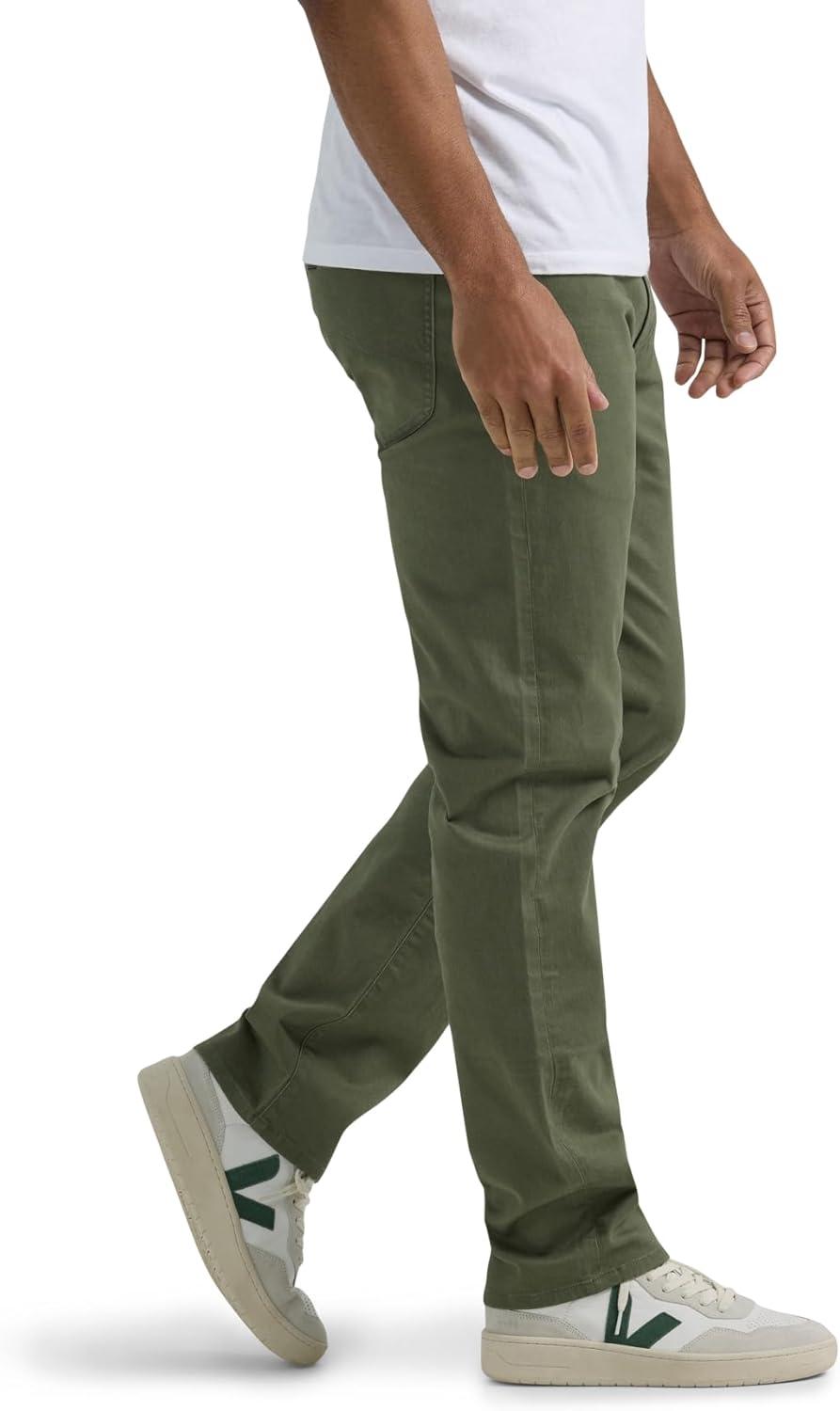 imageLee Mens Extreme Motion Regular Straight JeanOlive Grove Twill