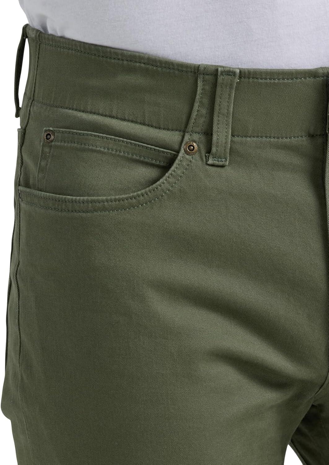 imageLee Mens Extreme Motion Regular Straight JeanOlive Grove Twill