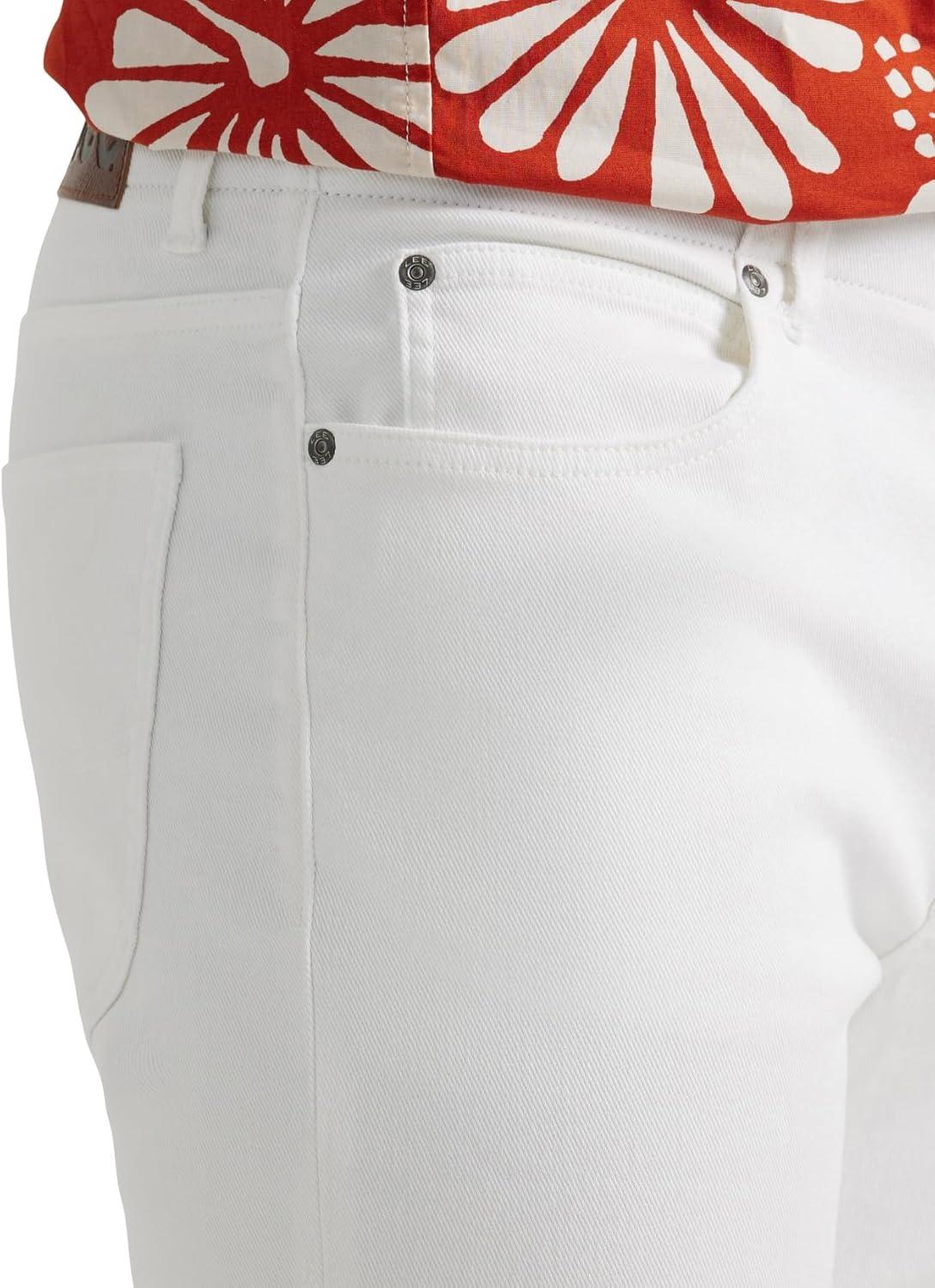 imageLee Mens Extreme Motion Regular Straight JeanWhite