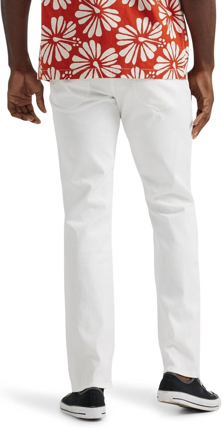 imageLee Mens Extreme Motion Regular Straight JeanWhite