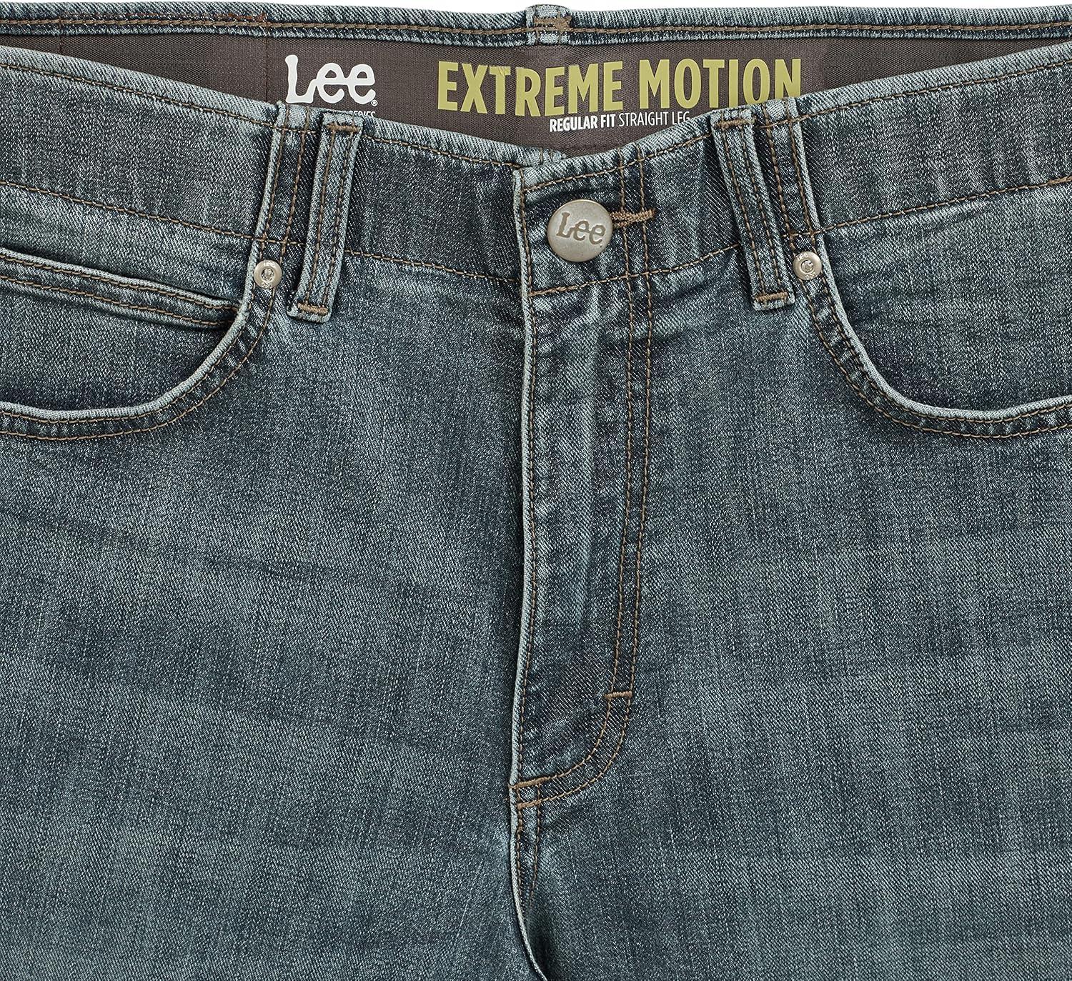 imageLee Mens Extreme Motion Regular Straight JeanWilson