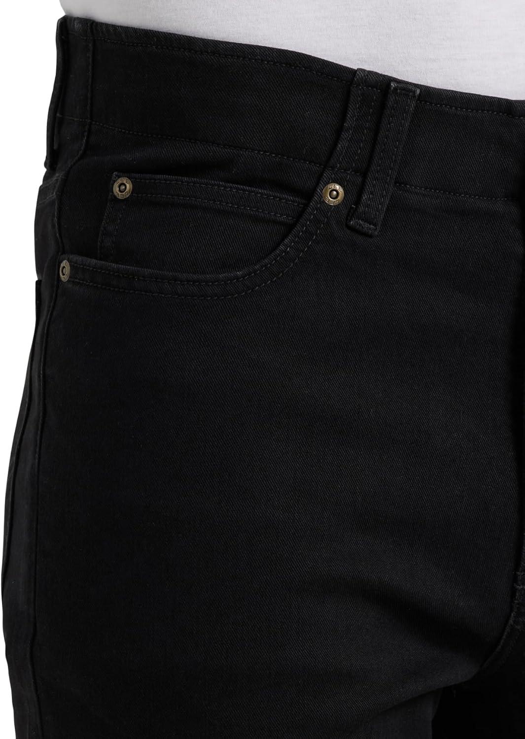 imageLee Mens Extreme Motion Relaxed Straight JeanBlack