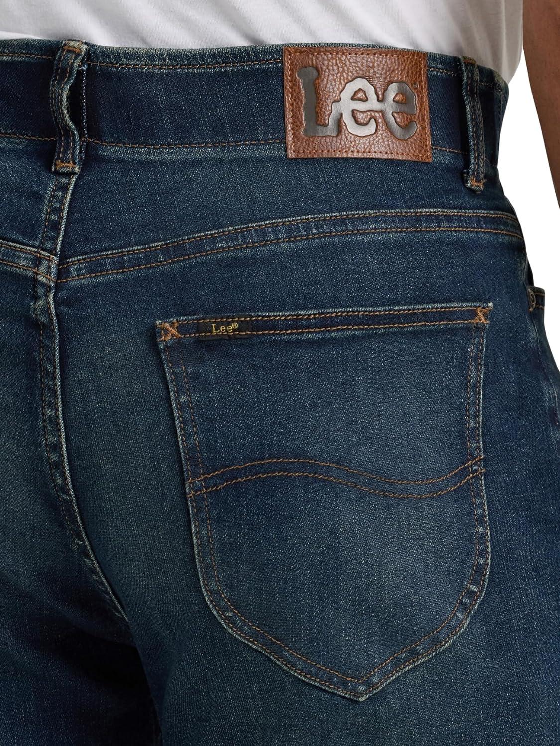imageLee Mens Extreme Motion Relaxed Straight JeanDark Convoy