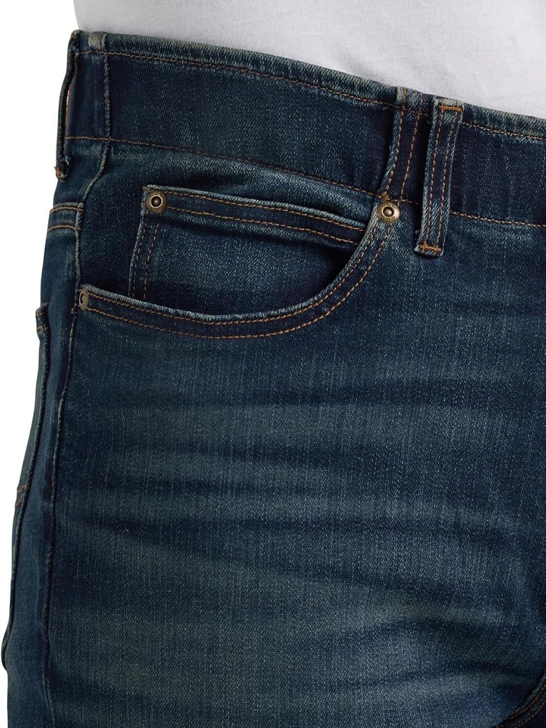 imageLee Mens Extreme Motion Relaxed Straight JeanDark Convoy