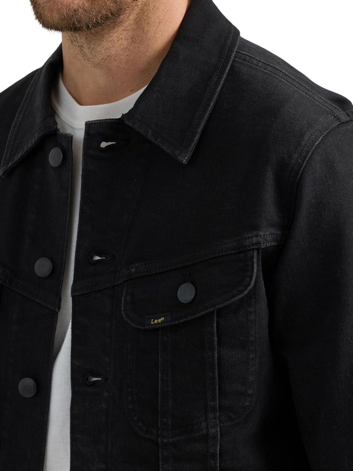 imageLee Mens Extreme Motion Rider JacketRinse Black