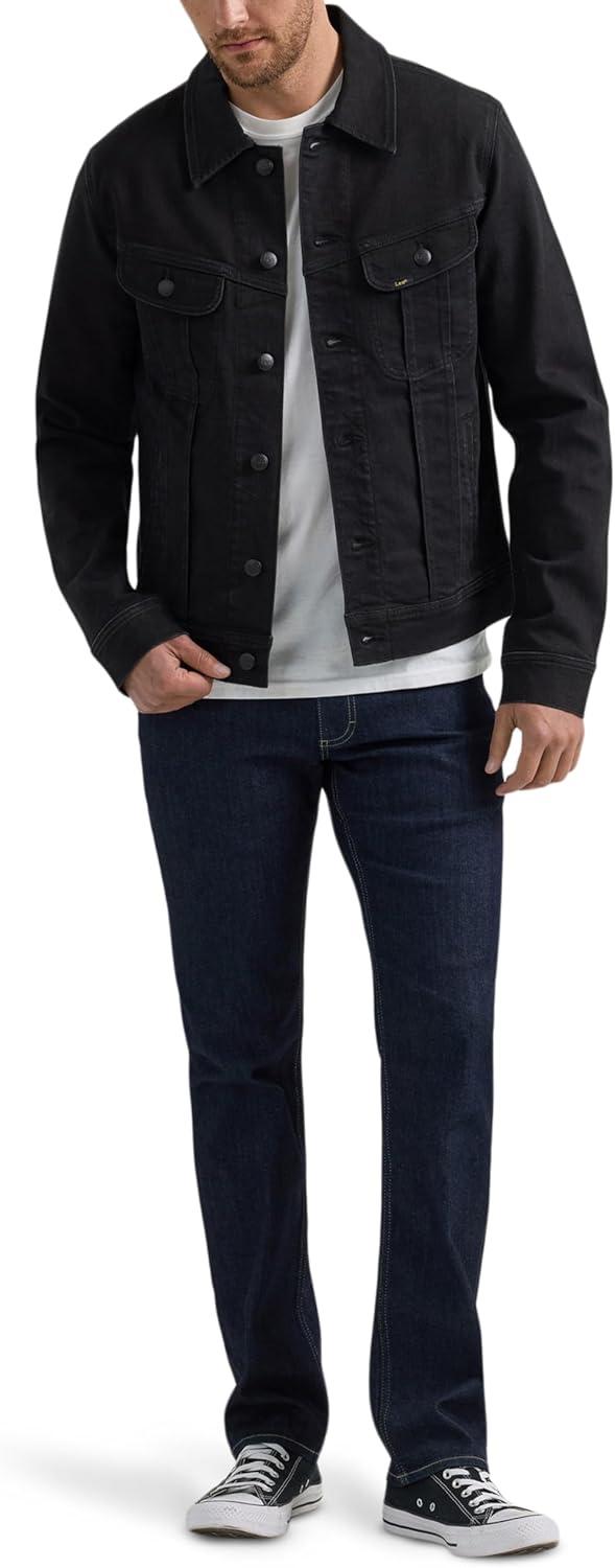 imageLee Mens Extreme Motion Rider JacketRinse Black